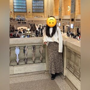 Abercrombie maxi cheetah skirt